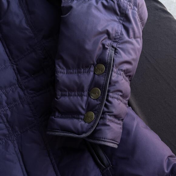 Eddie Bauer Jacket Womens Medium Purple Down Quilted Puffer Full Zip Winter Coat - Picture 3 of 9